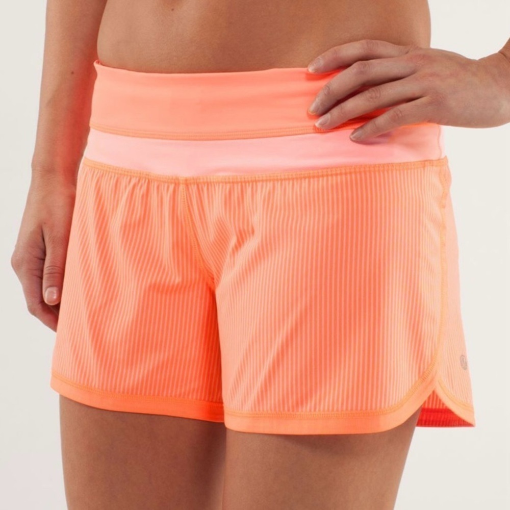 Lululemon Groovy Run: Speed Short
Wagon Stripe Pop Orange / Pop Orange